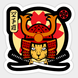 Samurai Cat Sticker